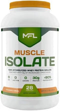 MFL 100% Pure Isolate Protein 2 lbs l 30g of Protein l 12g Amino Acids l Keto Friendly l Low Carbs | 28 Servings (Cookies &amp Cream)