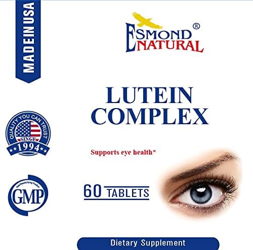 (5 Pack) Esmond Natural: Lutein Complex (Supports Eye Health) GMP Natural Product Assn Certified Made in USA - 300 Tablets