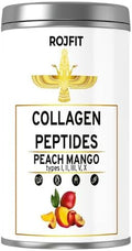 Collagen Powder Drink Mix with Types 1-5 Mango Peach Flavor for Skin Joint and Bone Health 100 gr/3.53