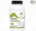 Probiotic Acidophilus - 500 Million Live Active Cultures - Keep Refrigerated ~ 100 Capsules - No Additives ~ Naturetition Supplements
