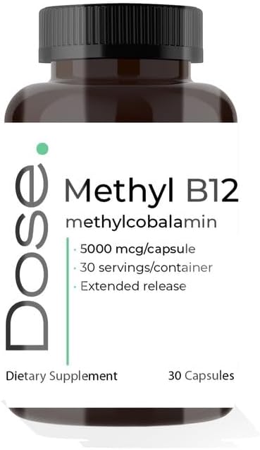 DOSE Methyl B12 Supplement 30 Capsules