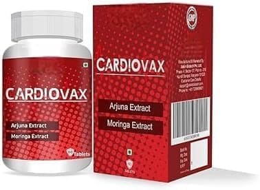 Cardiovax with Coenzyme Q10 Arjuna Extract &amp Moringa Extract 60 Tablets