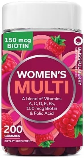 Women's Berry Multivitamin Gummies for Health and Immune Support 200 Count