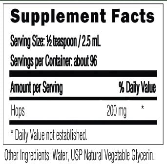 8oz. Hops – Supports Digestion Relaxation Deep Sleep and More – Alcohol-Free Liquid Extract
