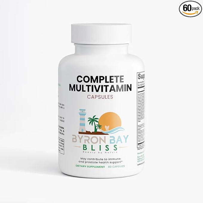 Complete Multivitamin Capsules 60 Count Vitamin B Complex Antioxidant Immune Support for Men and Women