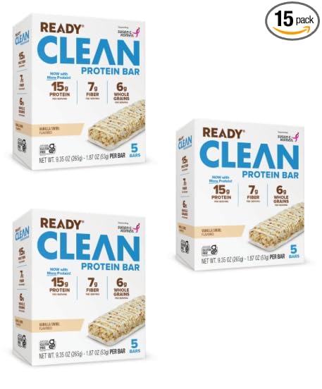Ready Clean Protein Bars Variety pack (Vanilla Swirl 3 pack)