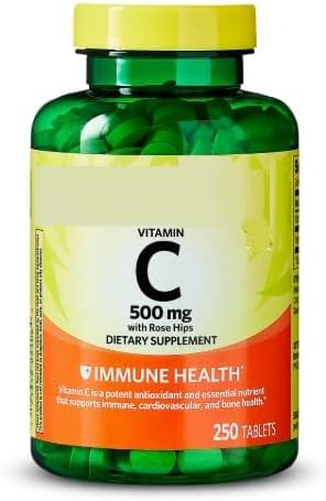 SEDLAV Vitamin C Supplement with Rose HIPS Tablets 500 mg 250 Count Sticker