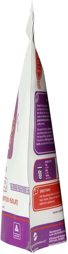 Lunar Lifts Nutrition Whey Protein Isolate Taro Ube 12.35 Ounce