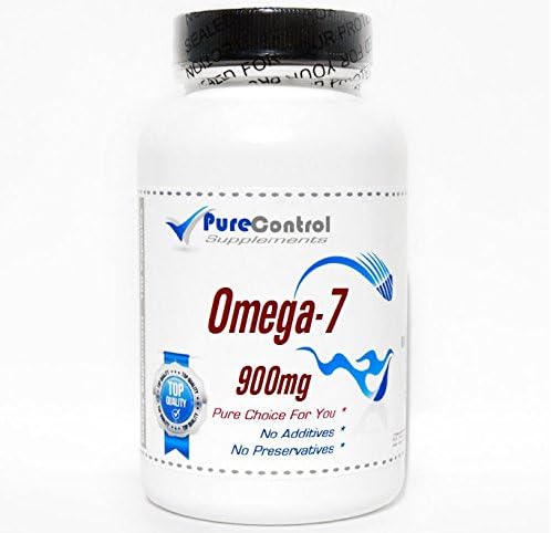 Omega-7 Omega 7 900mg Palmitoleic Acid // 200 Capsules // Pure // by PureControl Supplements