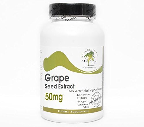 Grape Seed Extract 50mg ~ 100 Capsules - No Additives ~ Naturetition Supplements