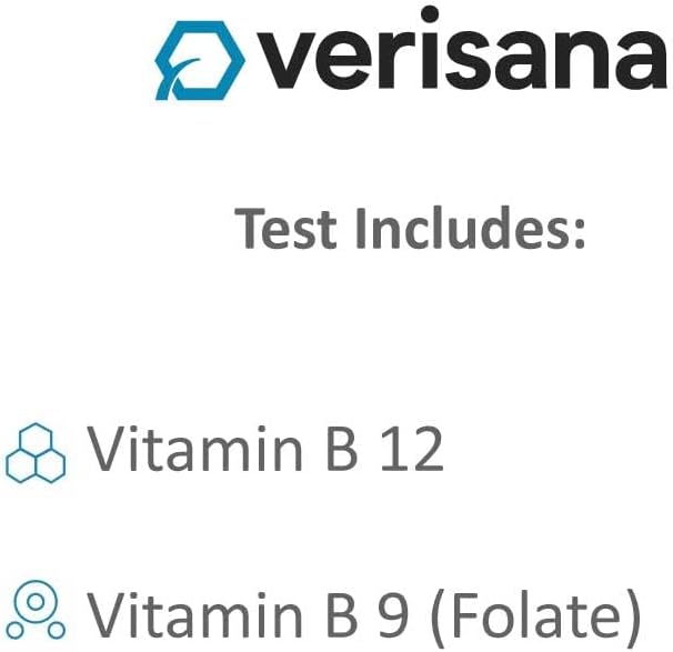 Verisana B Vitamins Test – Determine Your Vitamin B9 and B12 Values Easily &amp Conveniently from Home –Analysis by CLIA-Certified Lab