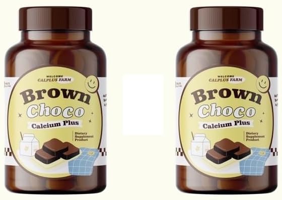 Generic (Pack of 2) Brown Cocoa Calcium Plus 20 Tablets nakarad Store