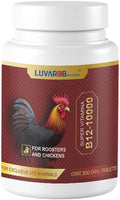 Vitamin B12 10000 Tblets for Poultry – 200 Count – Nutritional Supplement for Chickens and Farm Birds