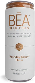 Isagenix BEA Biotics - Caffeine-Free Botanical Energy Drink - Supports Gut &amp Digestive Health - Aids Healthy Metabolism - Good Source of Fiber - Sparkling Ginger 12 fl oz