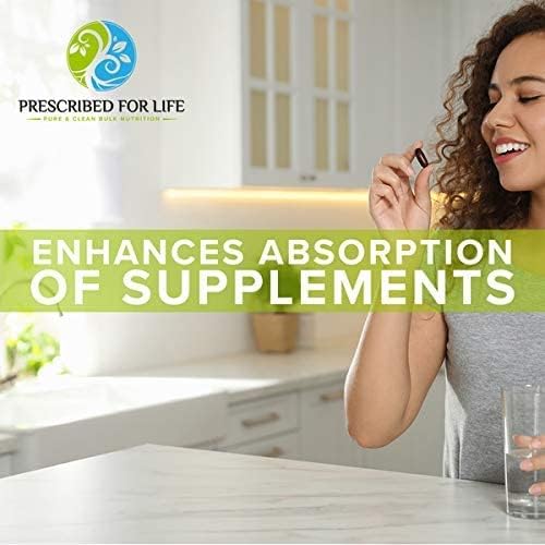Prescribed For Life Piperine Powder 95% Black Pepper Extract Powder Gluten Free Vegan Non GMO Natural Antioxidant (1kg)