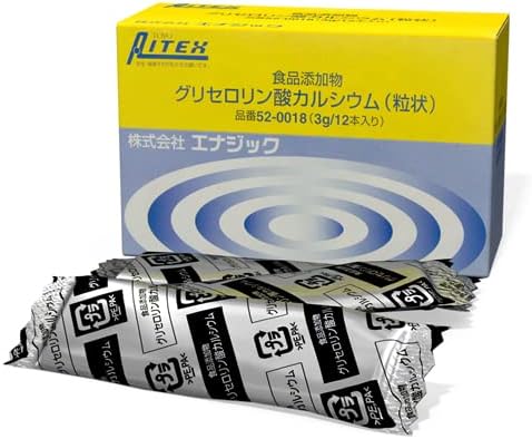 Compatible/Replacement for Enagic Kangen Leveluk Glycerol-Phos Calcium 12 Packets 3g ea