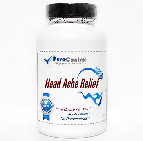Natural Head Ache Relief // 90 Capsules // Pure // by PureControl Supplements