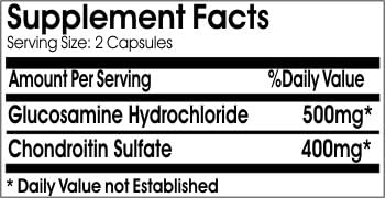 Glucosamine 750mg and Chondroitin 600mg Triple Strength // 100 Capsules // Pure // by PureControl Supplements