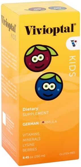 Vivioptal Kids Liquid Multivitamin &amp Multiminerals Supplement Berries 8.45 Fl Oz