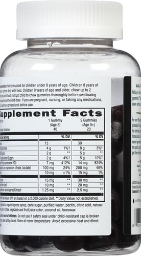 Nature's Way Kids Cool &amp Calm GummiesSupports a Calm Mood in Kids Ages 8+*Lemon BalmMagnesiumVitamin B6L-TheanineGrape FlavoredVegetarian(Packaging May Vary)40 Count (Pack of 2)
