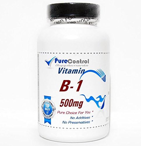 B-1 Vitamin 500mg // 100 Capsules // Pure // by PureControl Supplements