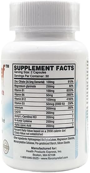 Natural Supplement with CoQ10 Alpha Lipoic Acid MagnesiumB Complex and More