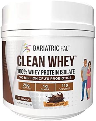 BariatricPal Clean Whey Protein (25g) with Probiotics - Chocolate &amp Vanilla Variety Pack