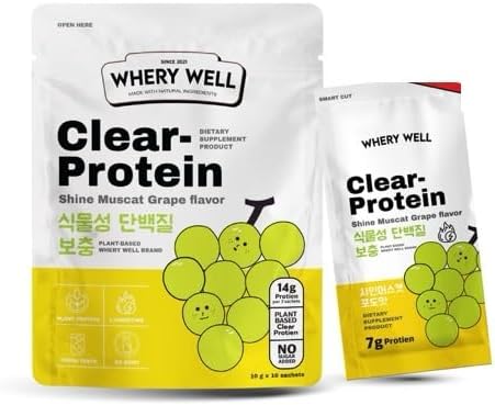 WHERY Well Clear Protein Shine Muscat Grape 14g.
