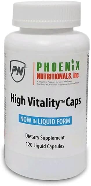 High Vitality Multivitamin and Mineral Full Spectrum Gel Easy Swallow Caps Absorption Potency Liquid Essential Nutrient Hair Skin Nails Adrenal Brain Support Blend 120.0 Count