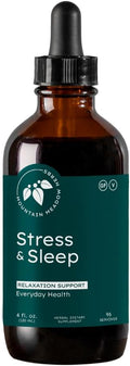 Mountain Meadow Herbs Stress &amp Sleep | Liquid Herbal Supplement for Calm Mind &amp Body | 4 oz
