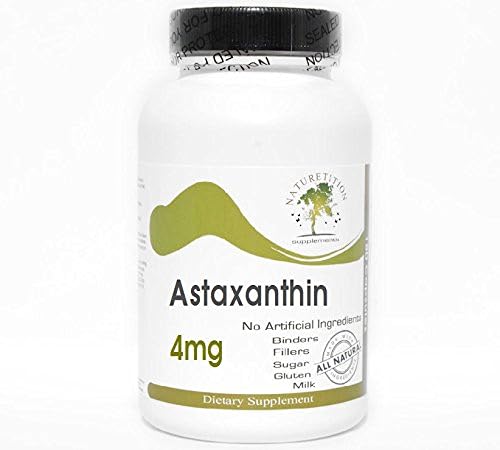 Astaxanthin 4mg ~ 180 Capsules - No Additives ~ Naturetition Supplements