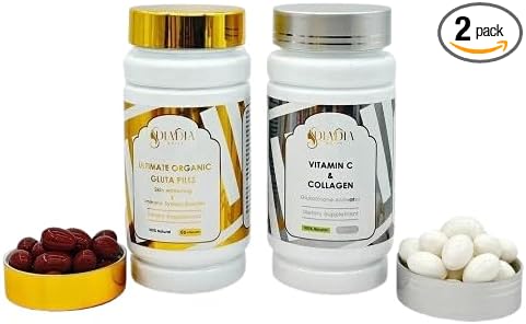 Glutathione gellules and Collagen Vitamin C Whitening Supplements