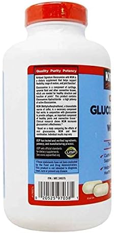 Kirkland Signature Glucosamine with MSM 375 Tablets