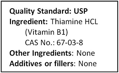 Thiamine HCL Vitamin B1 Pure Powder Energy (500 Grams (1.1 lb))
