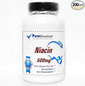 Niacin 500mg // 200 Capsules // Pure // by PureControl Supplements