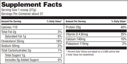 swiig Simple Whey Blend - No Sugar Added Pumpkin No GMO Ingredients No Artificial Flavors Colors or Sweeteners No Fillers 2.2lb Bag