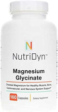 Magnesium Glycinate 160 Capsules Nutri-Dyn nutridyn Supporting Bone Health Heart Health restful Sleep