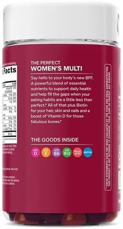 Women's Berry Multivitamin Gummies for Health and Immune Support 200 Count