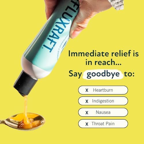 Acid Reflux Therapy Organic Alginate Rapid &amp Long Lasting Gerd LPR &amp Digestion Symptom Support Zero Sugar Gluten Free Low Sodium Lemon Ginger 47 Gel Servings Per 8 OZ Bottle 4 Pack