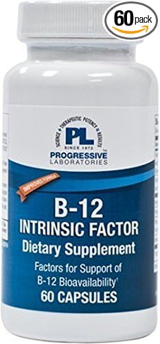 Progressive Laboratories - B-12 Intrinsic Factor 60 caps by Progressive Labs