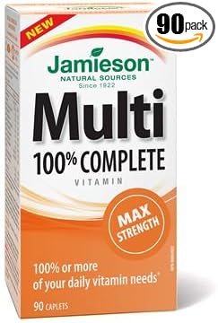 Jamieson 100% Complete Multivitamin Max Strength Formula 90 caps