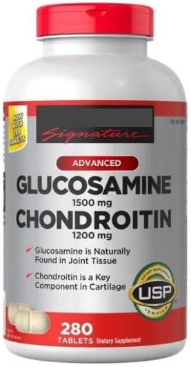 KS Extra Strength Glucosamine 1500 mg Chondroitin 1200 mg 280 Tablets