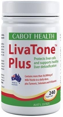 Cabot Health LivaTone Plus with Tumeric 240 Capsules