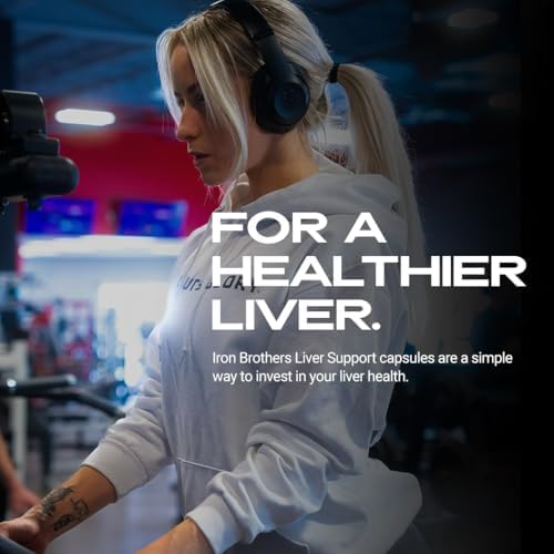 Iron Brothers Liver Support &amp Detox Supplement for Men/Women - Supports Bile Flow &amp Healthy Metabolism - Liver Cleanse Detox &amp Repair Formula w/Milk Thistle &amp Dandelion - 60 Capsules