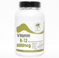 B-12 Vitamin 5000mcg ~ 200 Capsules - No Additives ~ Naturetition Supplements