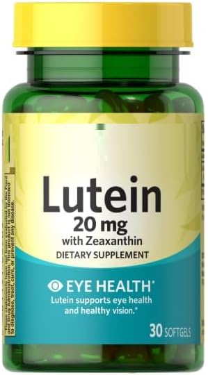 SEDLAV Lutein with Zeaxanthin Dietary Supplement 20 mg 30 Count Sticker