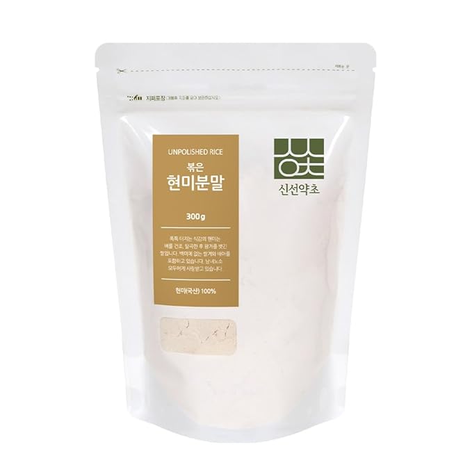 SHINSUN YAKCHO Korean Roasted Brown Rice Powder | 300g | 1 Pack Unpolished Rice Low Carb Low Cal Perfect Shakes &amp Baking Ingredient 볶은현미가루