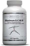 BIOSPEC NUTRITIONALS Maximum G-C-M III - glucosamine chondroitin MSM Boswellia (20% AKBA)