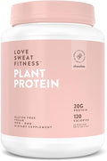 Love Sweat Fitness Organic Plant Based Protein Powder Chocolate - 28 Servings 20g Protein Vegan Gluten Free Non-GMO