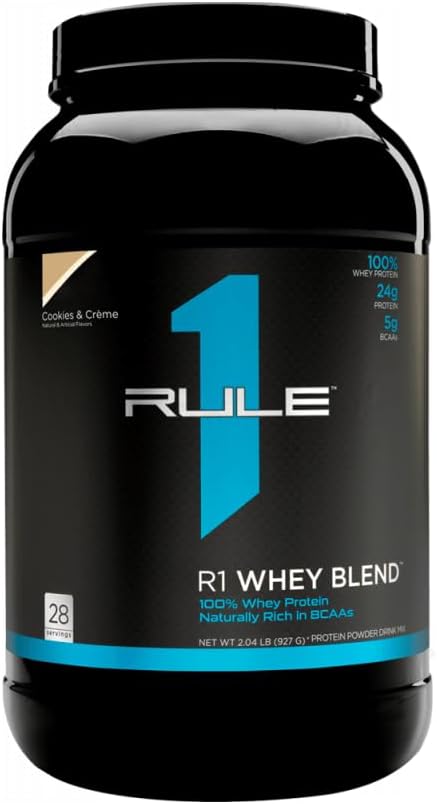 Rule1 R1 Whey Blend 28 Servings Cookies &amp Crème